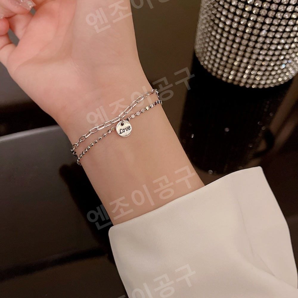 아빠하고 나하고 23회 김병옥 딸 팔찌 더블 체인 데일리 의상 옷 패션 - 상품 이미지