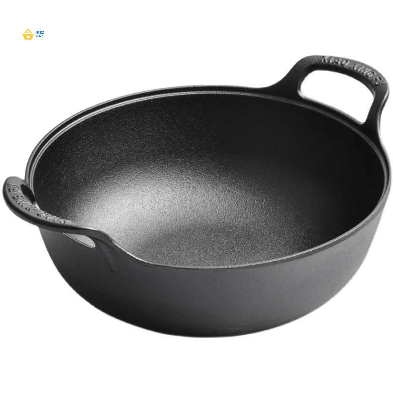 캠핑용 일본식 전골 다기능 스키야키 조림 주철 냄비 - 상품 이미지