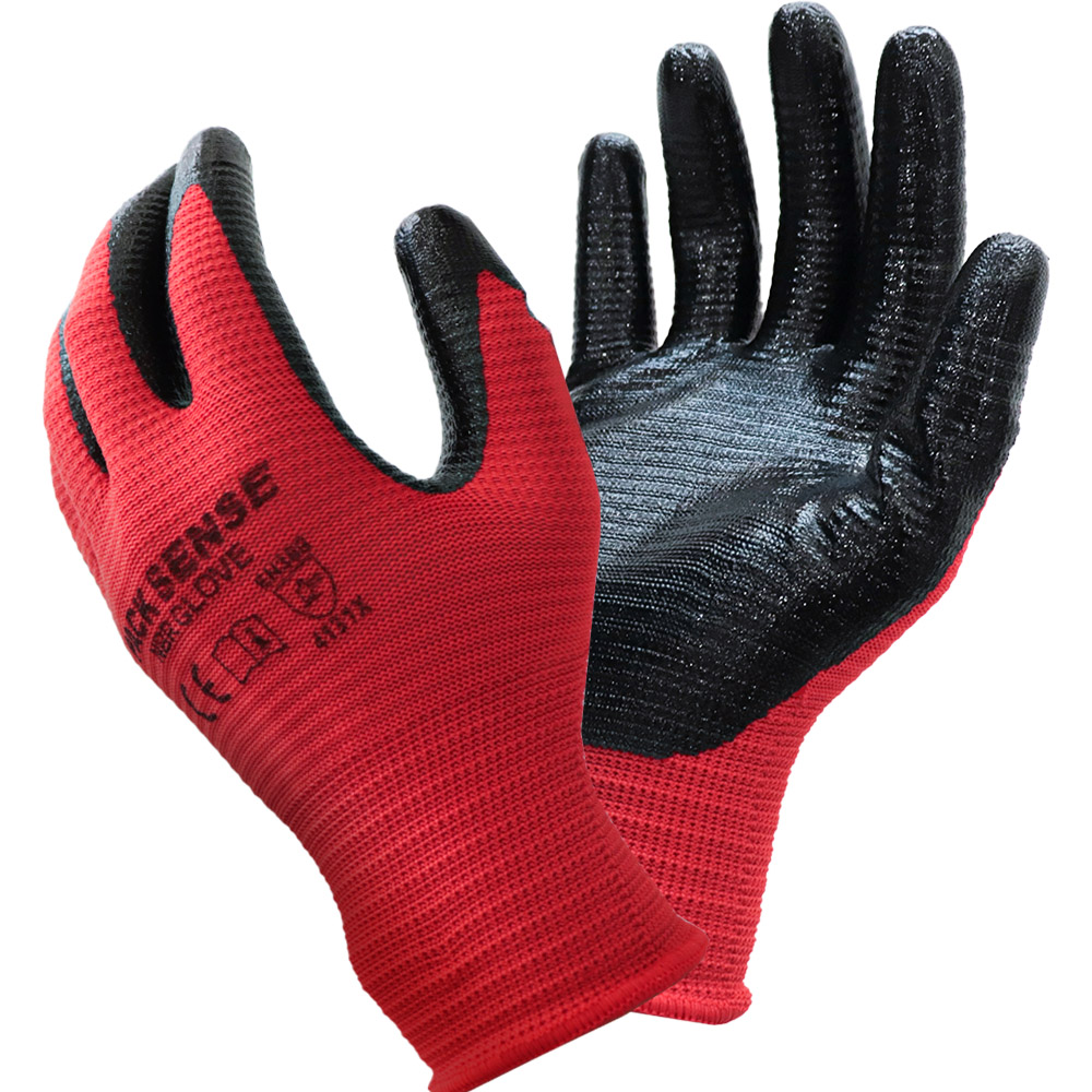 팩센스 스트롱 NBR 라인 코팅 장갑 PNG-002 마찰력 강화 반코팅 작업 택배 포장 배달 낚시