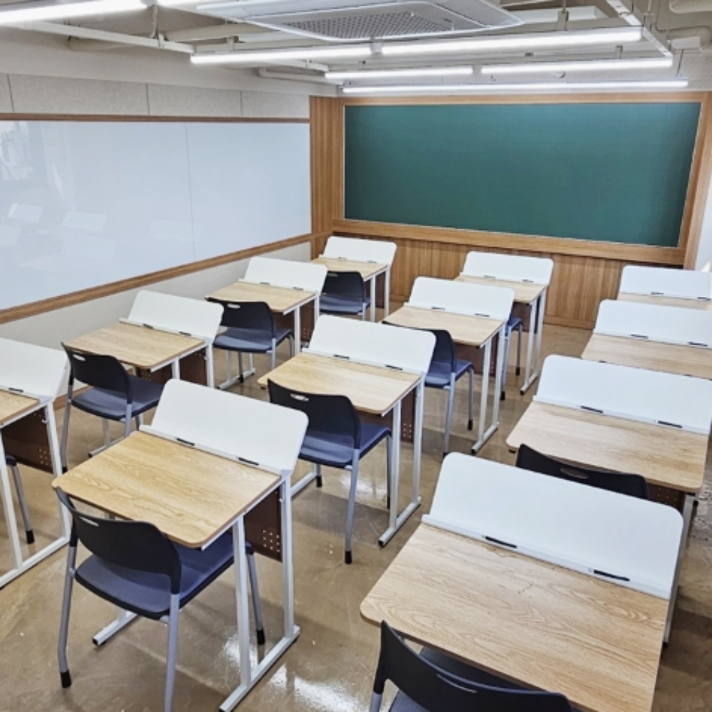 학원책상 독서대 일체형 상판 초등학생 고급 공부방 학교 책상 세트 - 상세 이미지 4