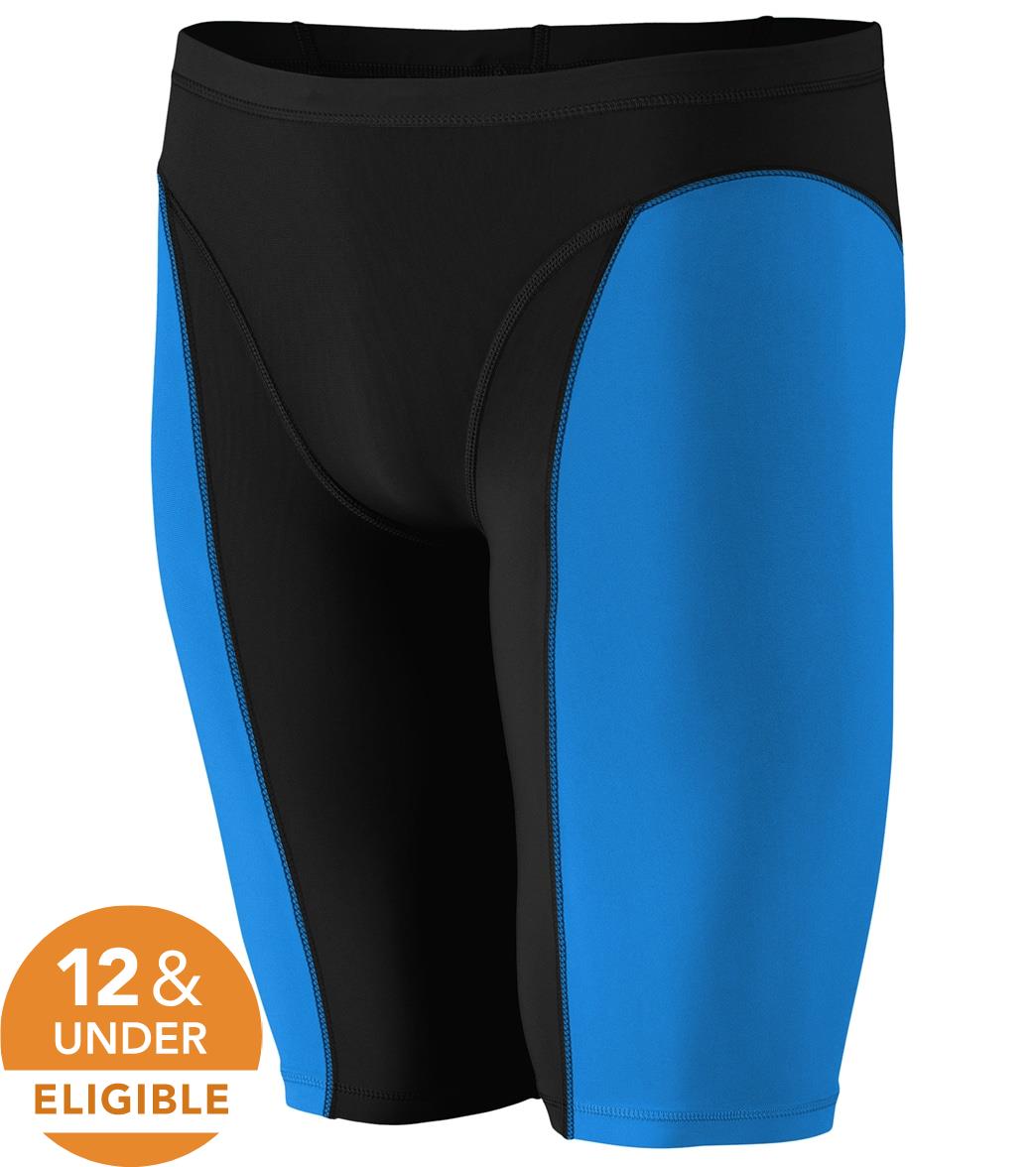 스피도 남성 뱅퀴셔 재머 테크수트 5부 선수 수영복 Speedo Blue - 상세 이미지 4