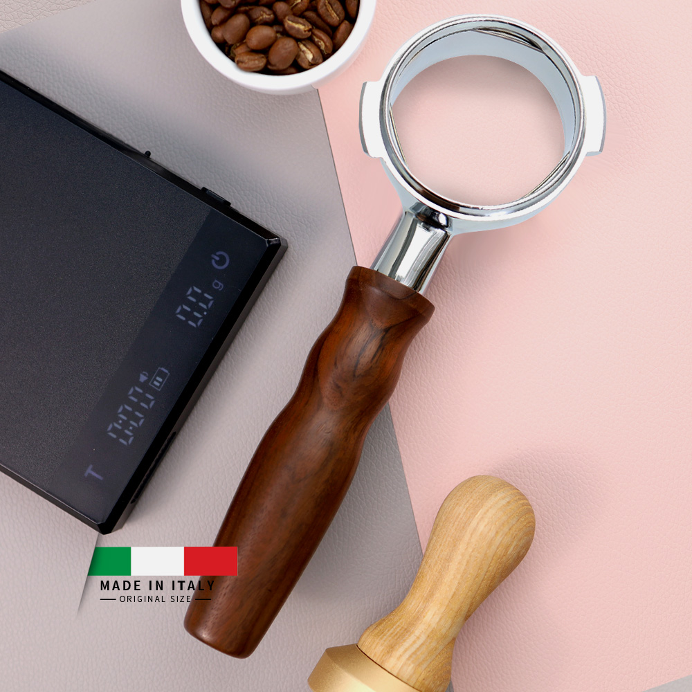 빅토리아 아르두이노 시모넬리 바텀리스 포터필터 58mm 월넛 웨이브 제품 이미지