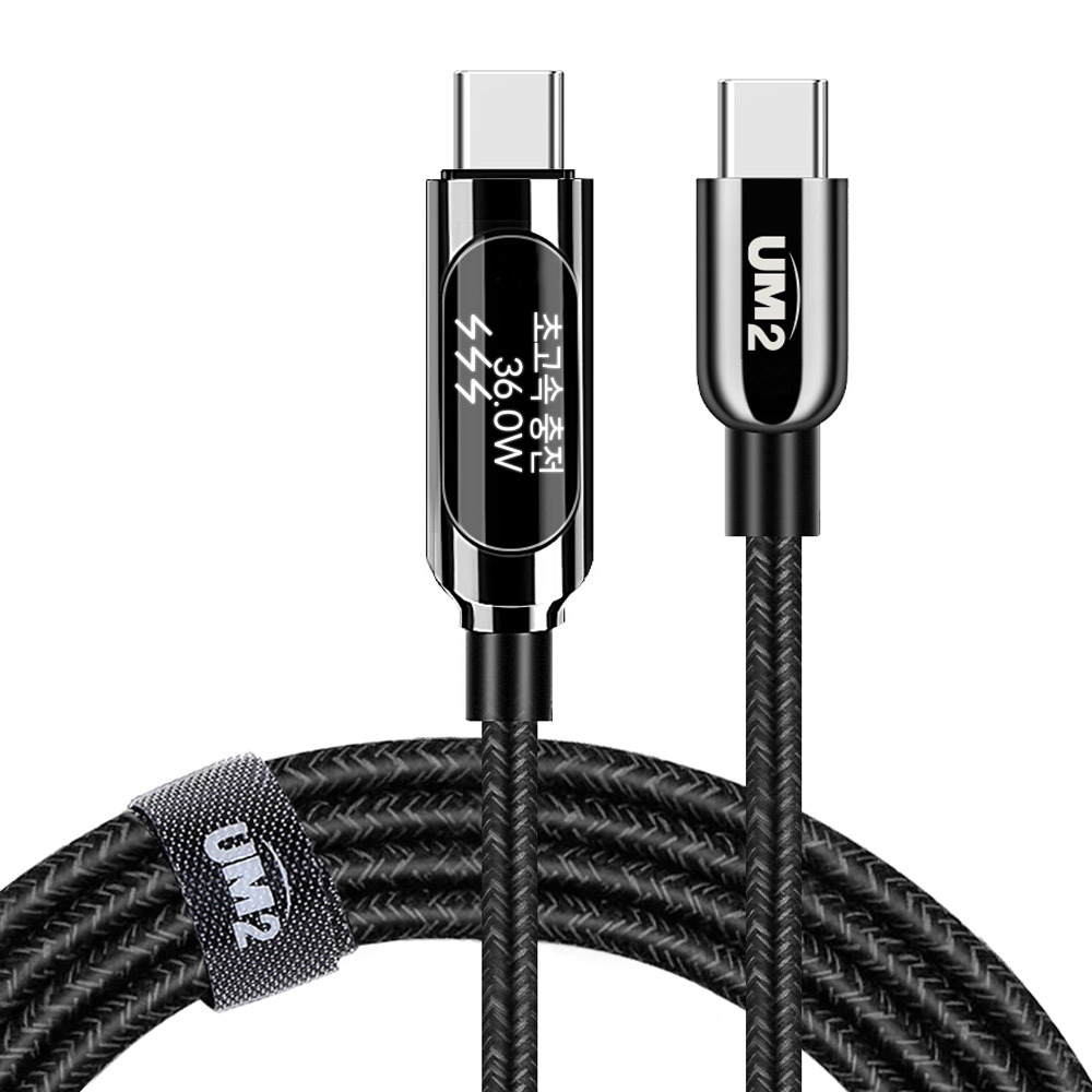 DIY 디스플레이 초고속 2.0 충전케이블 CtoC 100W PPS - 상세 이미지 2
