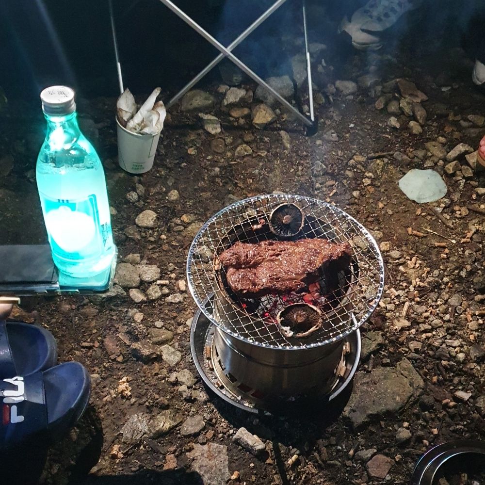 우주캠핑 파이어링 우드스토브 20 이중연소 화로대 캠핑 불멍 미니 화로