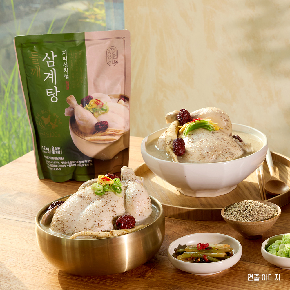 지리산처럼 들깨삼계탕 국산 들깨 누룽지 보양식 1.2kg 이미지 7