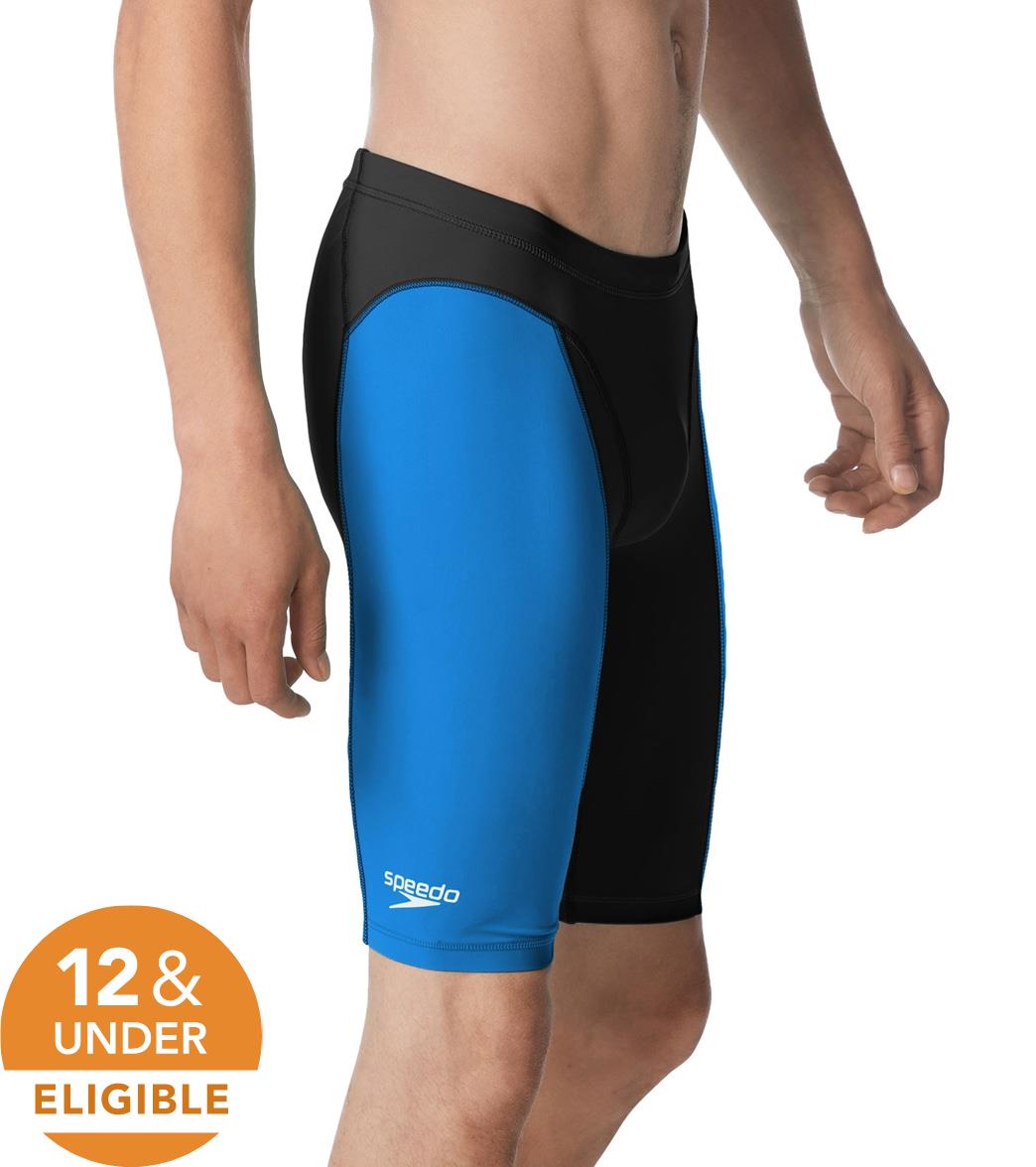 스피도 남성 뱅퀴셔 재머 테크수트 5부 선수 수영복 Speedo Blue - 상세 이미지 2