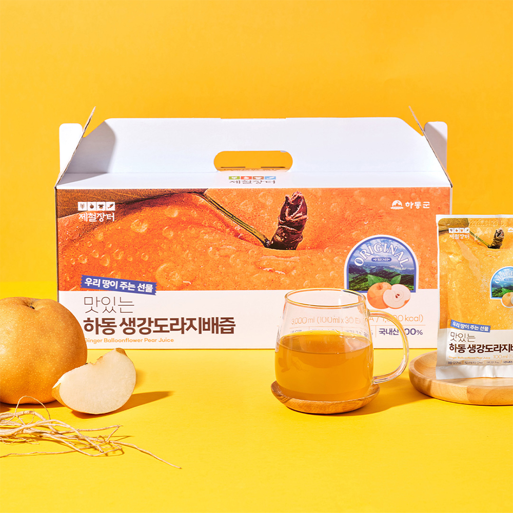 [경남 하동] 하동생강 도라지배즙 1박스30포 - 상품 이미지