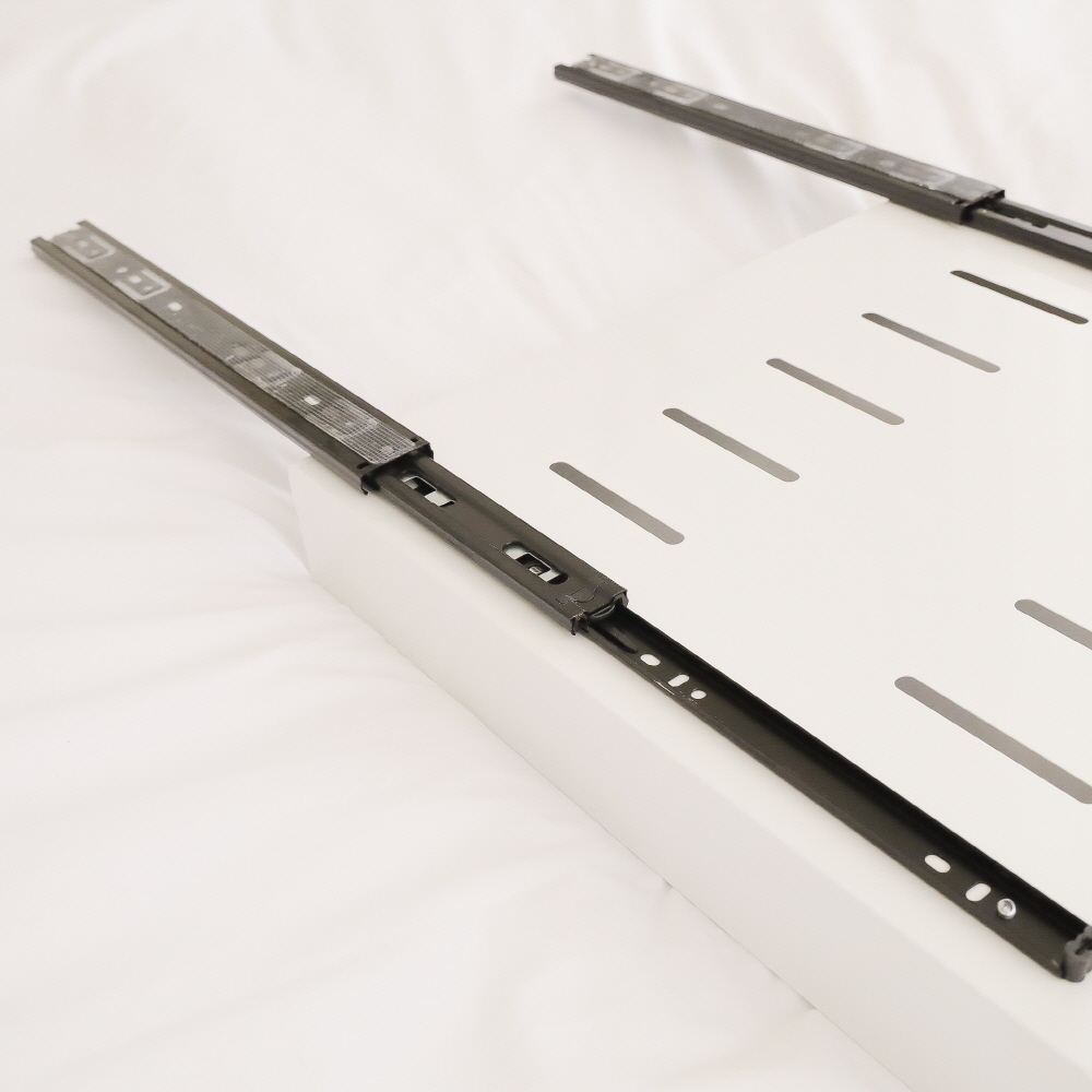 홈글림 슬라이딩 주방 선반 레일 싱크대 하부장 그릇 냄비 정리 수납장