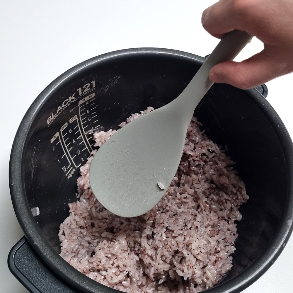 국산 플라이토 실리콘 알뜰 주걱 볶음 주방 멀티 요리 플래티넘 밥주걱 그레이 - 상세 이미지 2