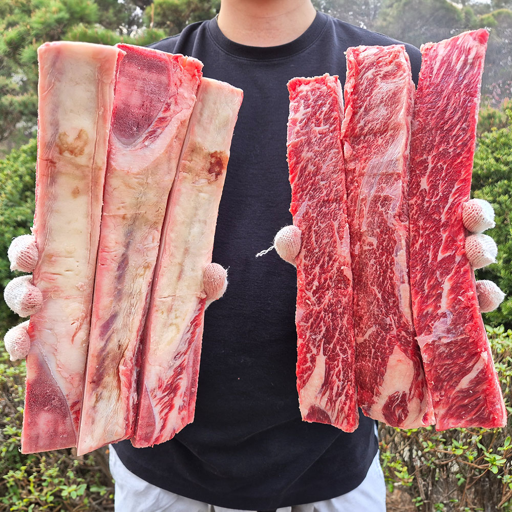 [뼈없는순살] 순살 뼈없는 우대갈비 미국산 소갈비 수입 꽃갈비 캠핑고기 스테이크 200g, 1개