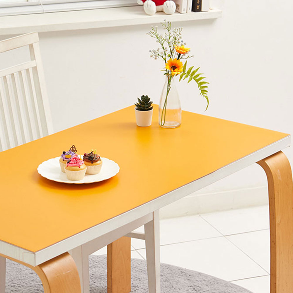 꼬꼬미 친황경 가죽 식탁보 커버 방수 테이블보 사각 원형 주문제작 화이트 40x130