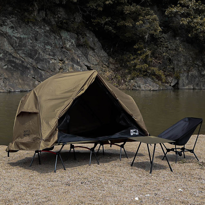 아버 아웃도어 캠핑 코트 텐트 플라이 1인용 야전침대 솔캠