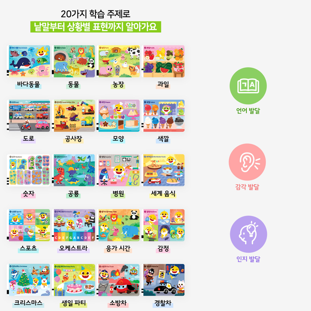 아기상어 장난감 댄싱패드 36개월 아기 동요 사운드카드 이미지 8