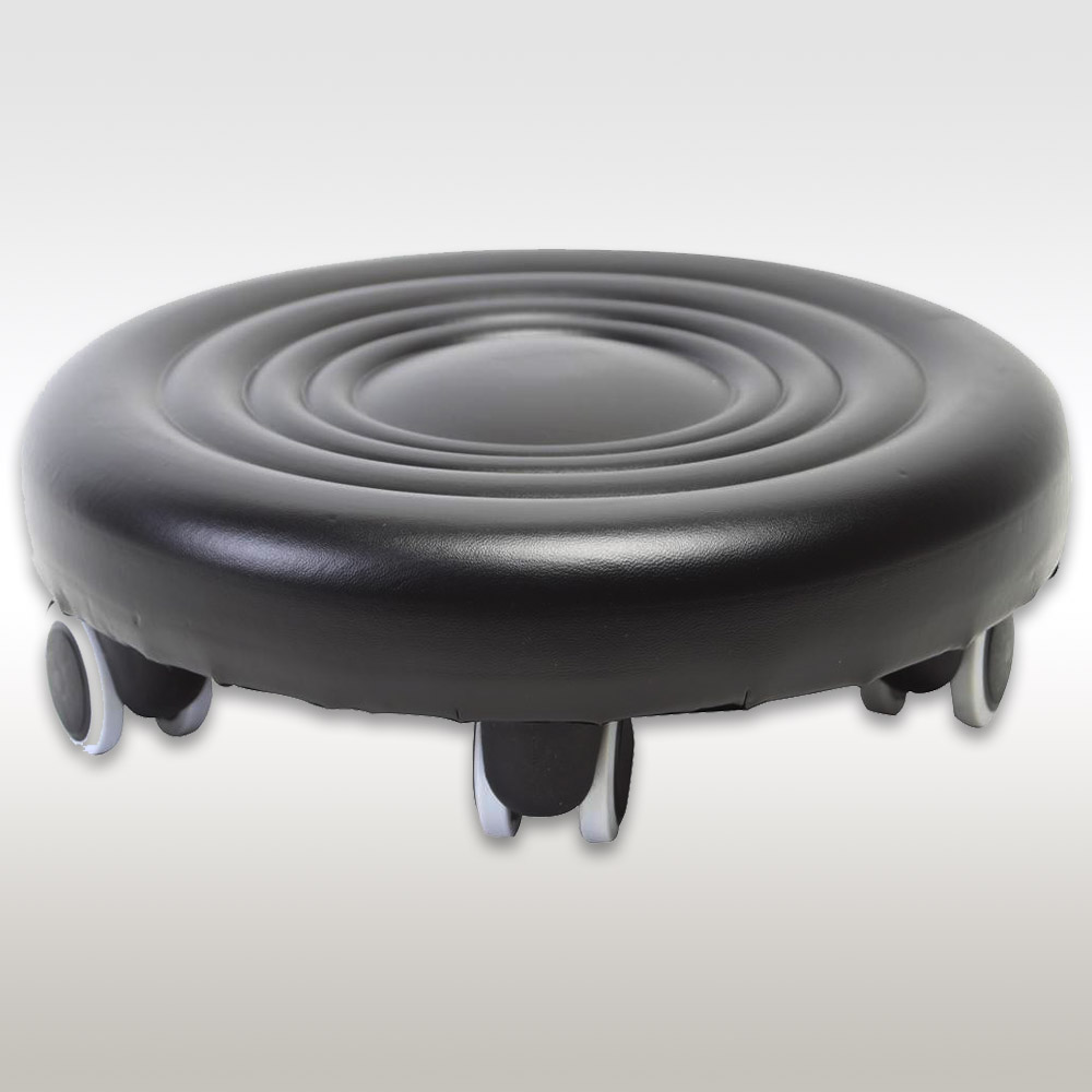 원앙산업 쿠션 앉은뱅이 의자 소형 블랙 작업 현장