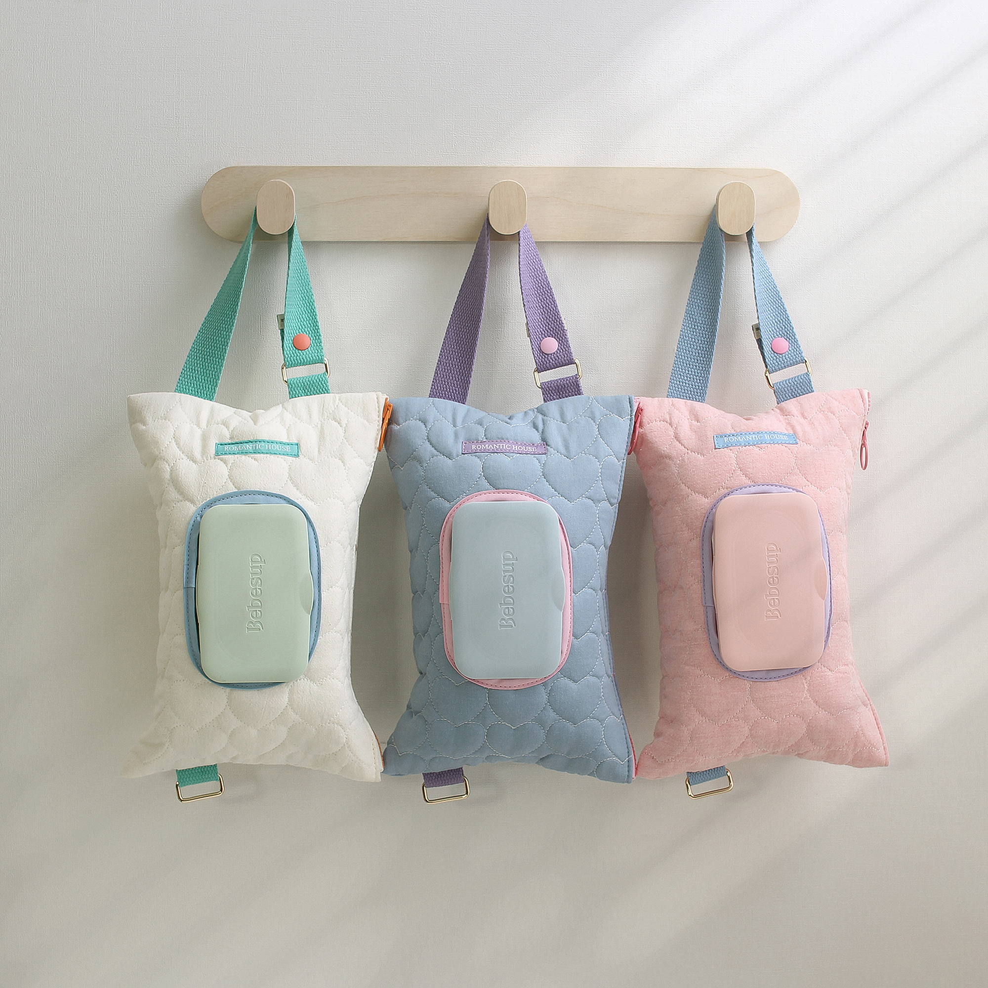 로하 물티슈 케이스 티슈케이스 파우치 커버 차량용 휴대용