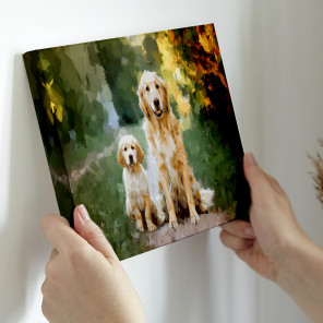 반려동물 강아지 고양이 액자 초상화 캔버스 주문 제작 대형 인쇄 사진 인화 그림 선물