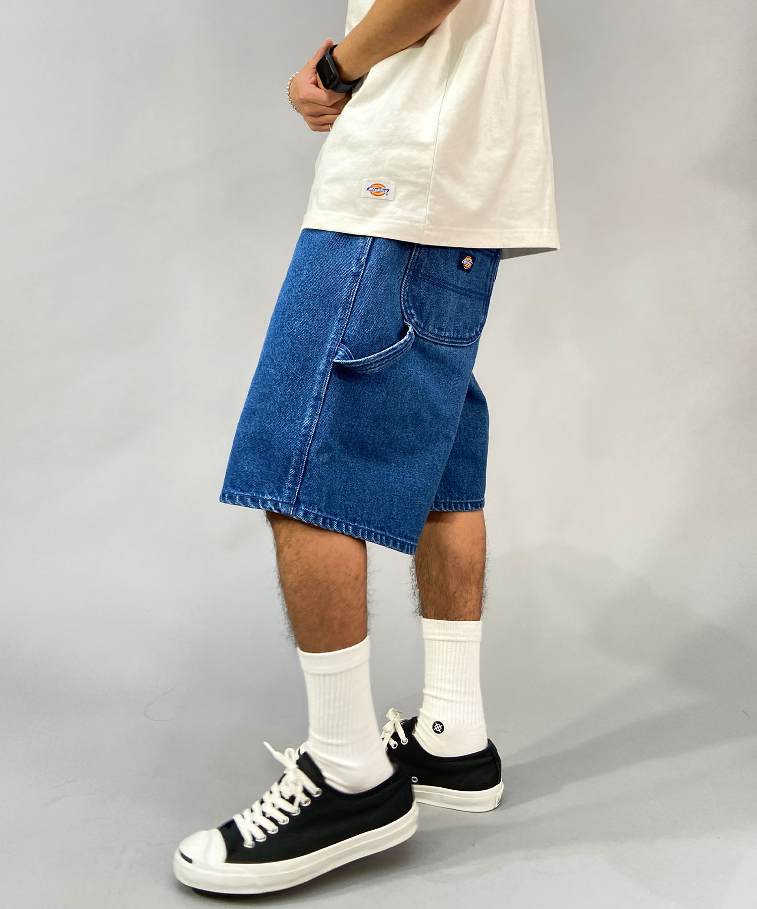 디키즈 Dickies x 무라사키 스포츠 와이드 루즈핏 반바지 데님 18471100 - 상세 이미지 2