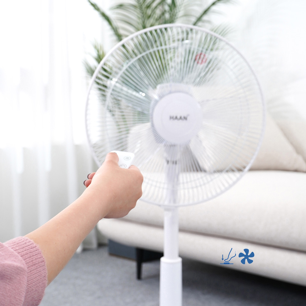 한경희 가정용 아기 거실 초미세풍 저소음 발터치 리모컨 선풍기 자연풍 수면풍 - 상세 이미지 2