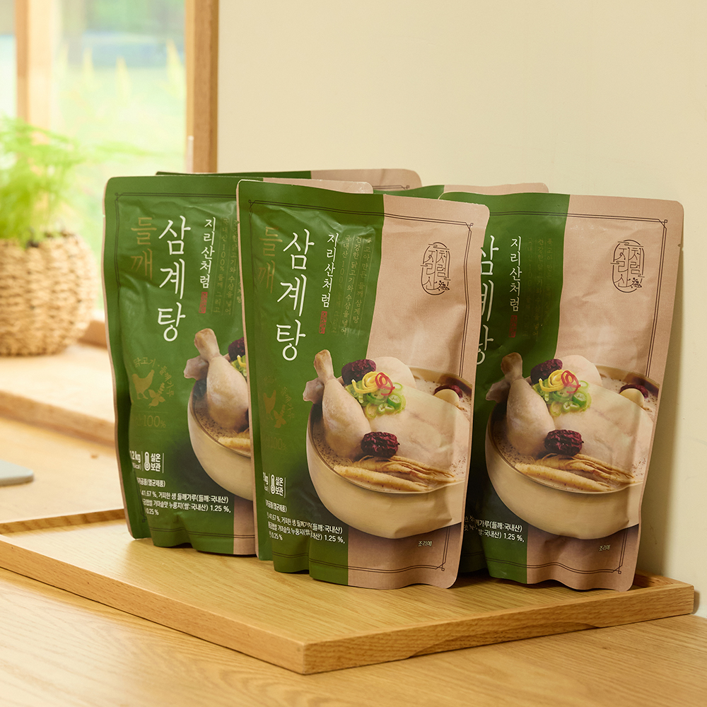 지리산처럼 들깨삼계탕 국산 들깨 누룽지 보양식 1.2kg 이미지 8