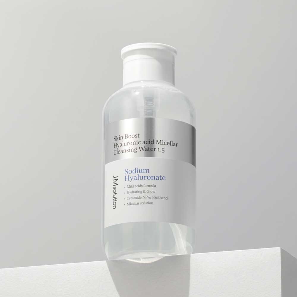 JM솔루션 스킨 부스트 히알루로닉애씨드 클렌징워터 1.5 500ml - 상품 이미지
