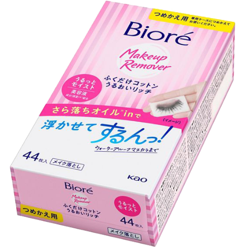 비오레 후쿠다케 코튼 우루오이 리치 클렌징티슈 44매입 - 상세 이미지 2