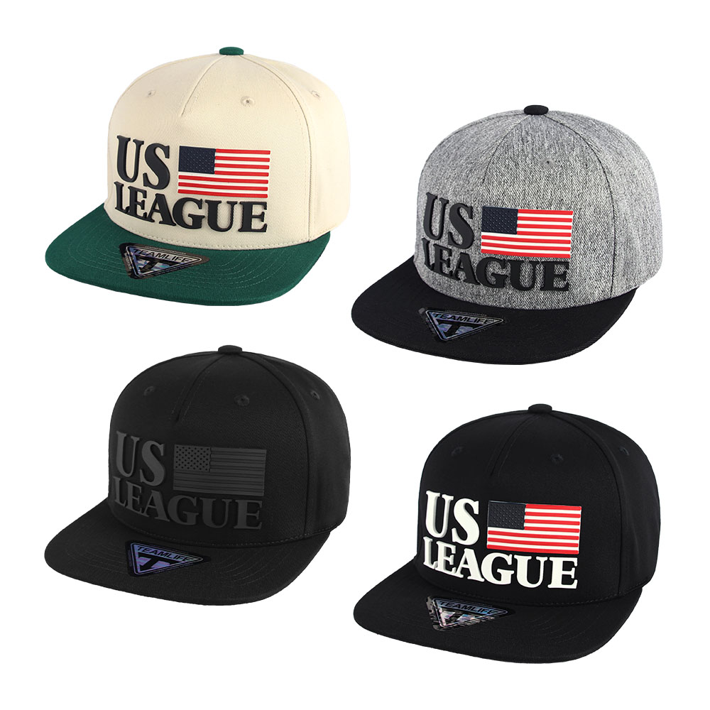 US LEAGUE 성조기 스냅백 모자 남자 스트릿 캠프 캡 남성 힙합모자 - 상세 이미지 5