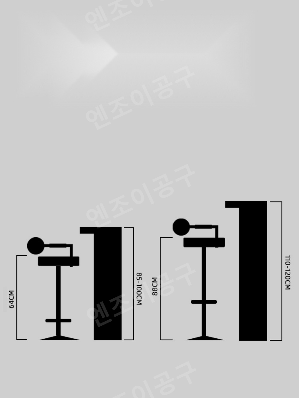 북유럽 고급 바의자 회전 스탠딩의자 칵테일바 의자 - 상세 이미지 3