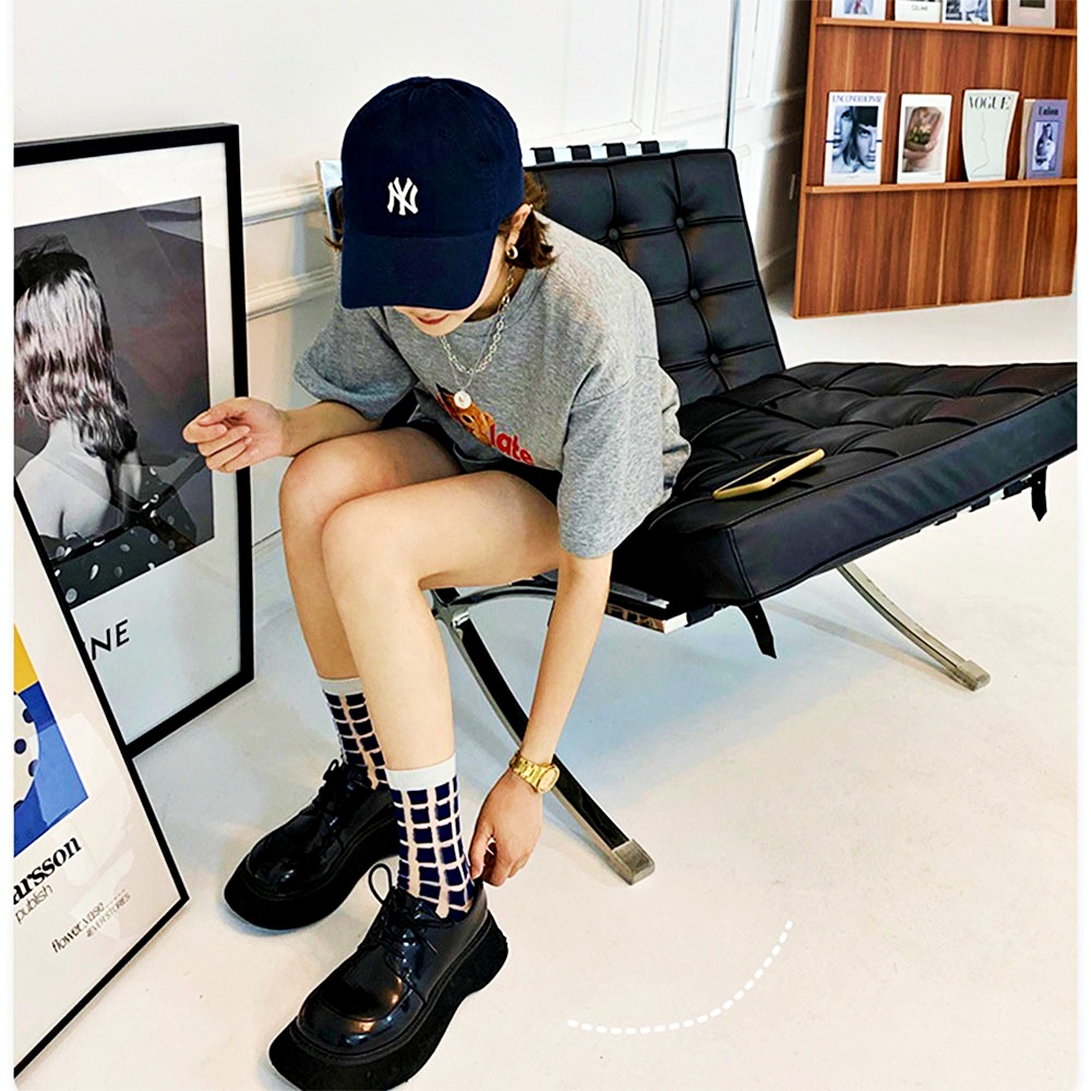 시스루 스타킹 양말 무압박 망사 고탄력 중목 삭스 3매 이미지 8