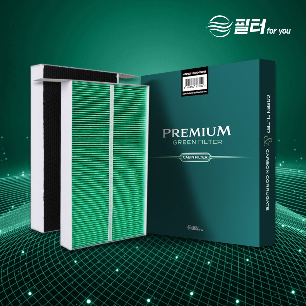 [호환] 테슬라 모델3 에어컨 필터포유 콜게이트 초미세먼지 악취 제거 CFUP214