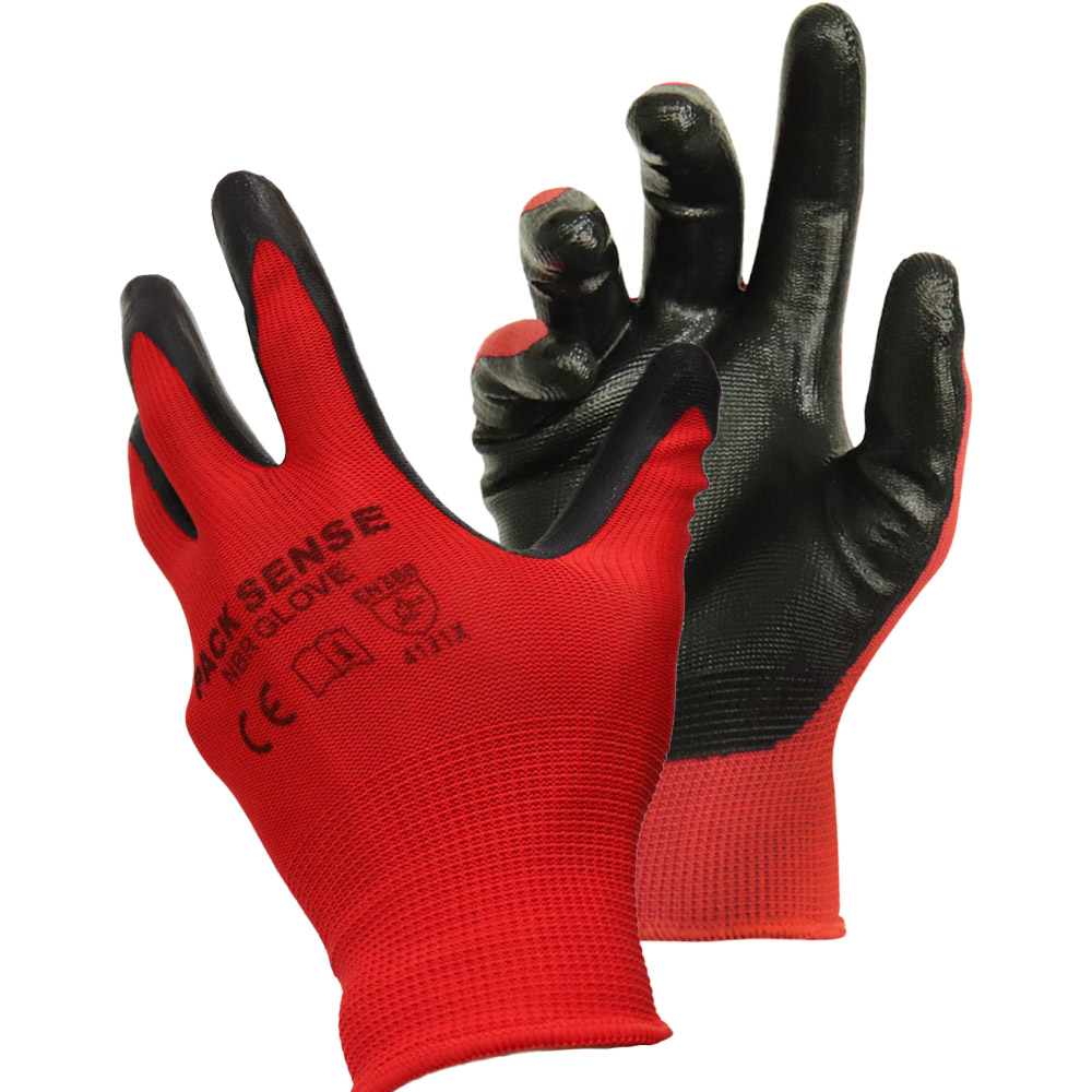 팩센스 NBR 코팅 장갑 10켤레 반코팅 작업 택배 포장 배달 낚시