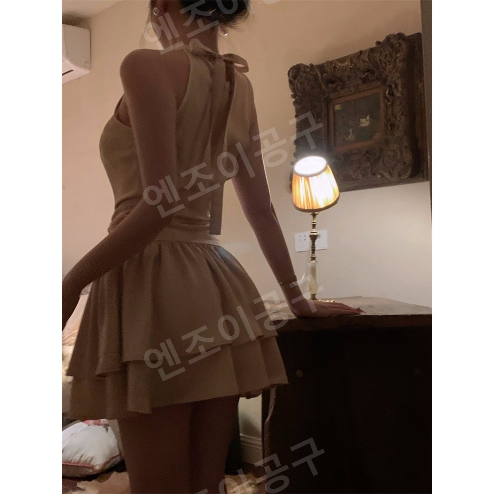 아이브 장원영 홍보영상 미니 원피스 페미닌 큐티 의상 옷 패션 - 상세 이미지 5