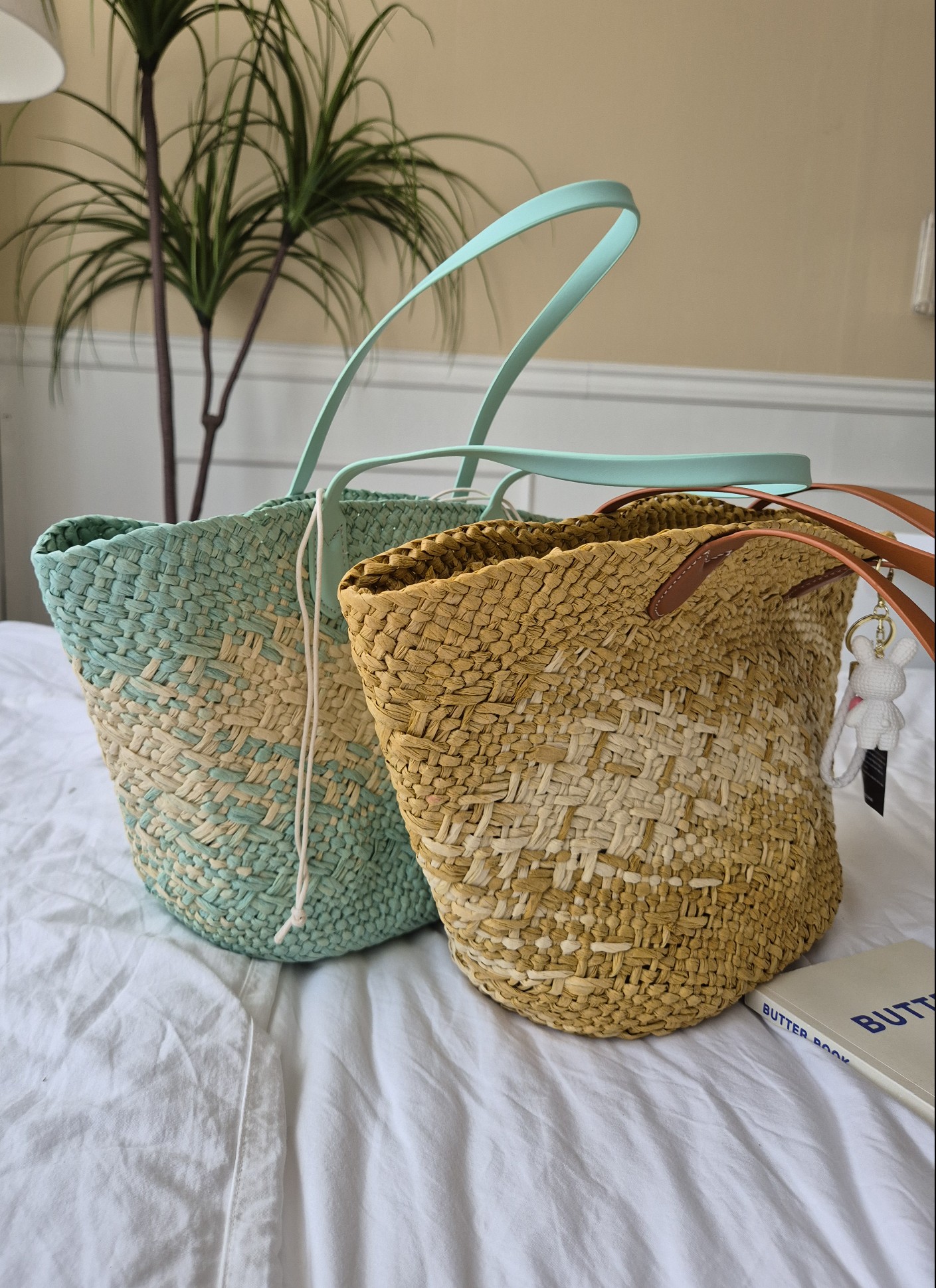 [리햅] 르엘런 라피아 여름가방 숄더백