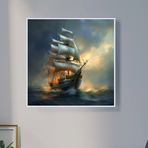 시티호 80cm x 80cm 무광블랙 알루미늄액자 - 상세 이미지 3