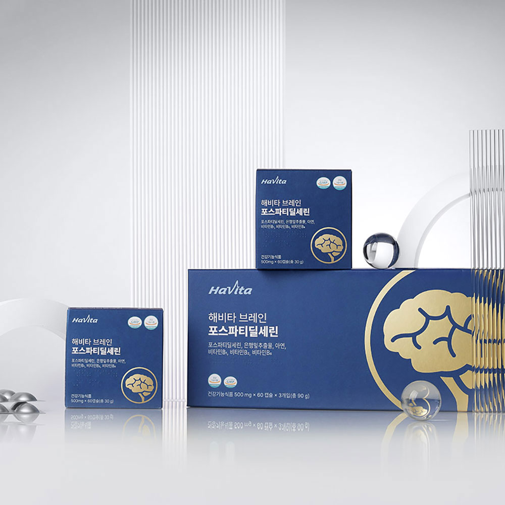 엔씨네이처 해비타 브레인 포스파티딜세린 500mg 기억 인지력 두뇌 건강 60캡슐, 12개 - 상세 이미지 3