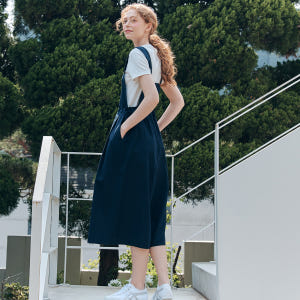 [제로스트릿]린넨 오버롤 LINEN OVERALL / NAVY 착용 후기 | 사이즈/핏 총정리 - 상품 이미지 3