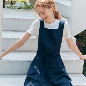 [제로스트릿]린넨 오버롤 LINEN OVERALL / NAVY 착용 후기 | 사이즈/핏 총정리 - 상품 이미지 1