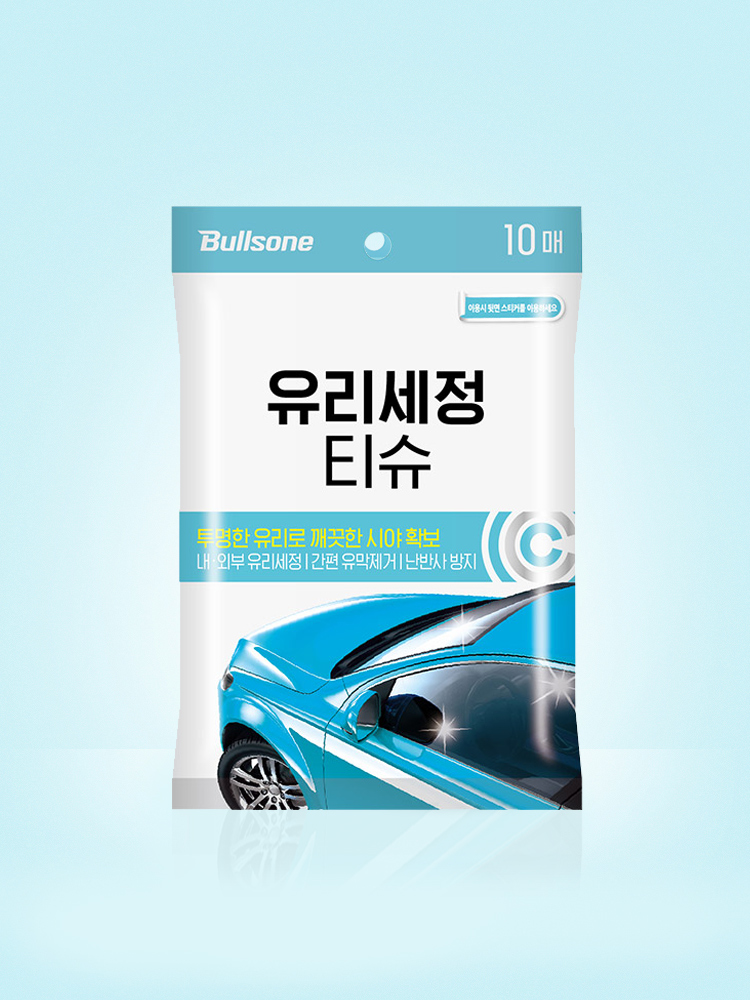 [불스원] 유리세정티슈 10매