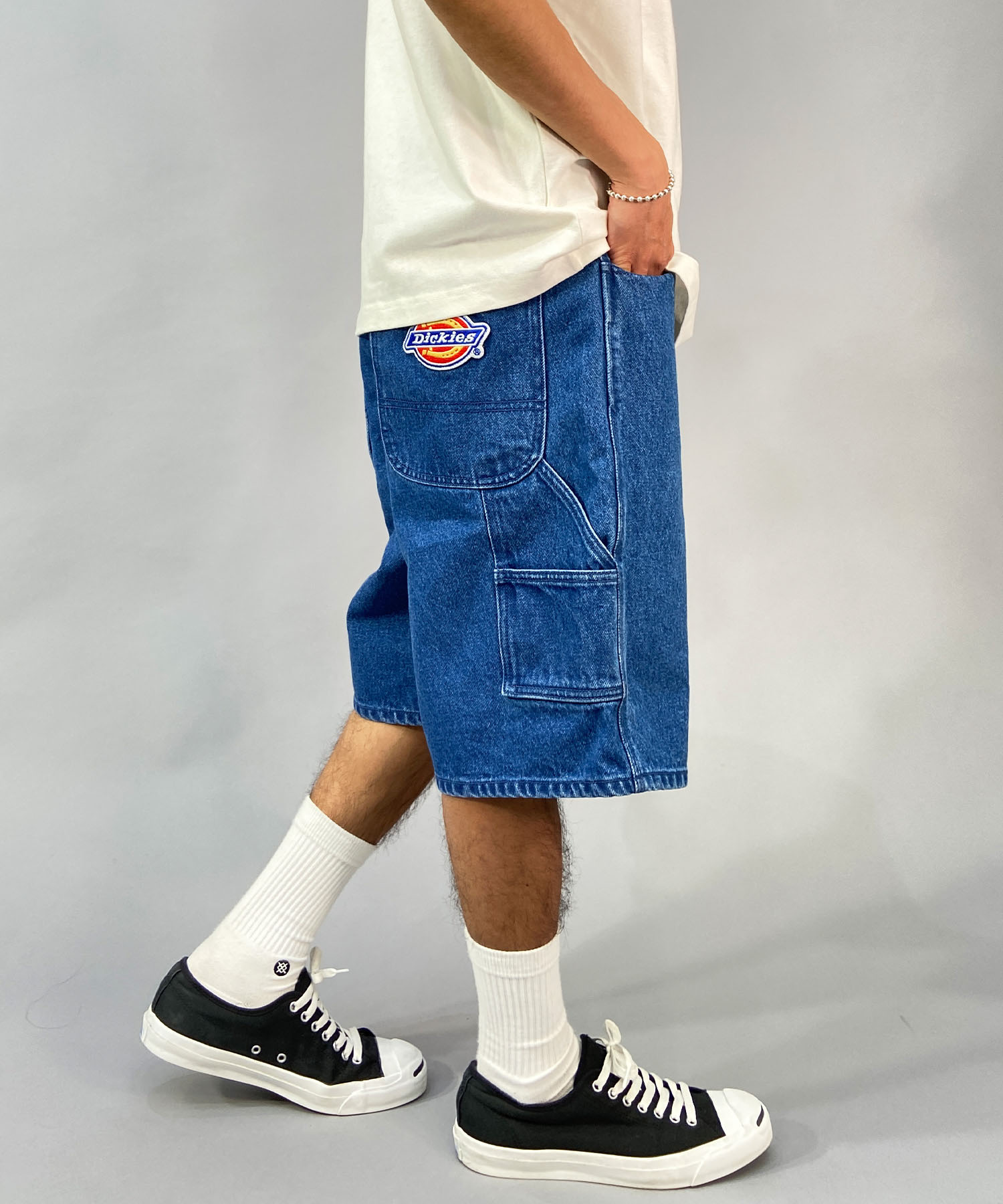 디키즈 Dickies x 무라사키 스포츠 와이드 루즈핏 반바지 데님 18471100 - 상세 이미지 3