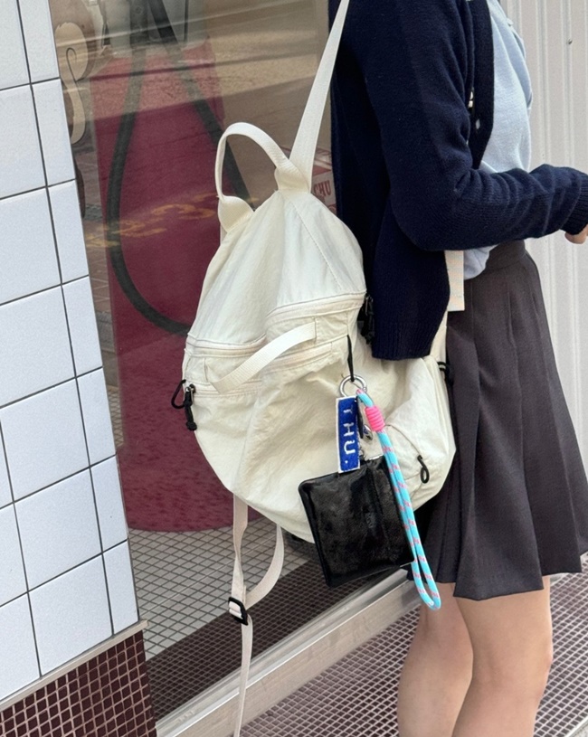 소가죽 카드 지갑 가방 키링 미니 파우치 - 상세 이미지 4