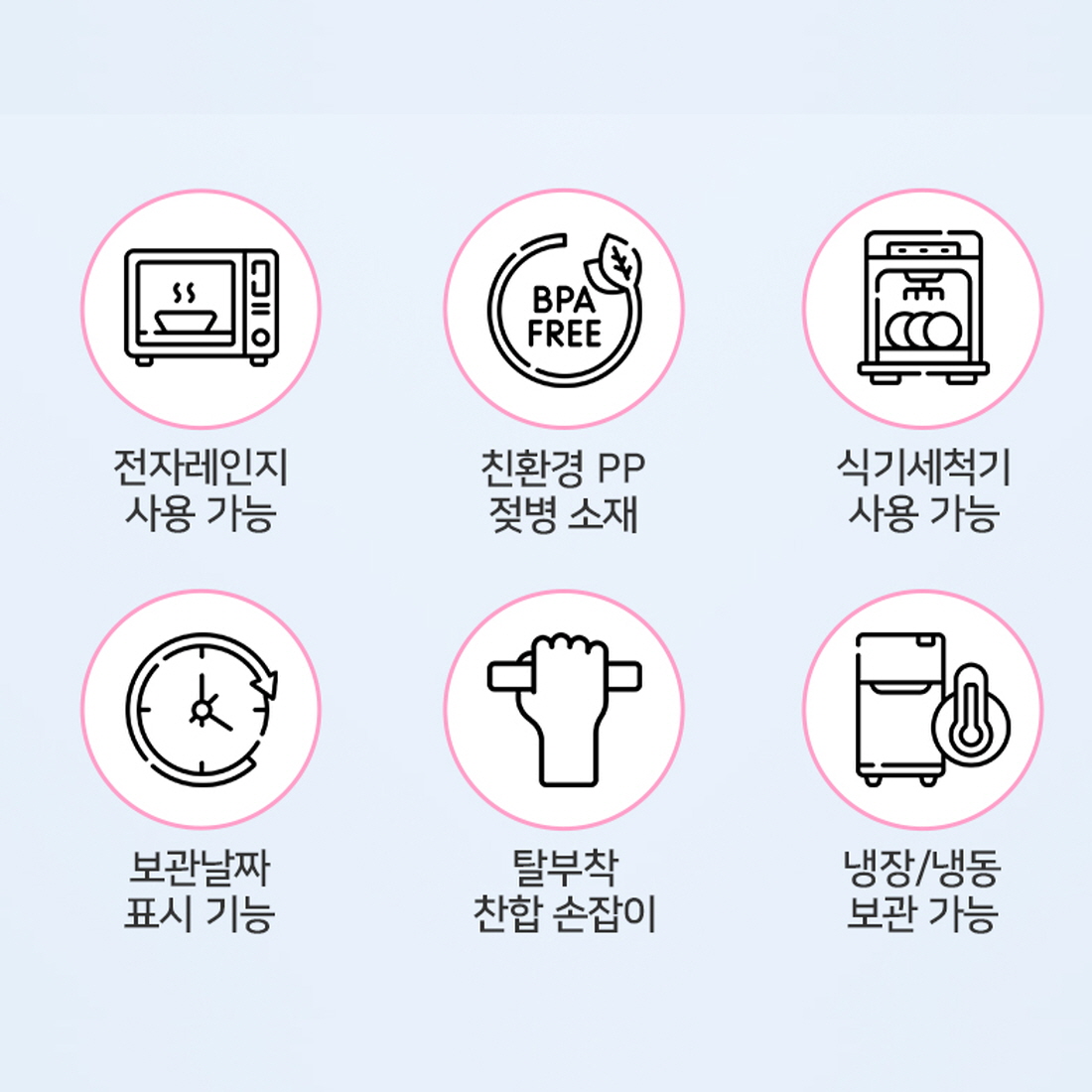 직장인 도시락통 전자레인지 피크닉도시락통 샐러드 반찬통 소풍 런치박스 3단 - 상세 이미지 2