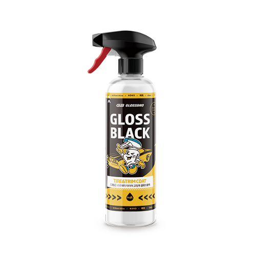 글로스브로 글로스블랙 분사형 타이어광택제 500ml 플라스틱 트림 코팅 - 상품 이미지