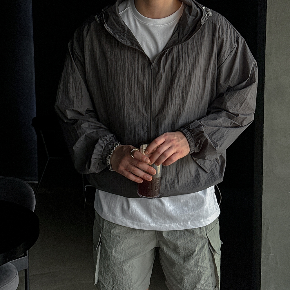 고프코어 얇은바람막이 남자바람막이 - 상세 이미지 4