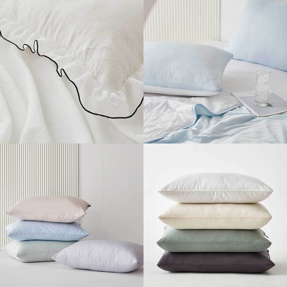 하우지안 여름밤 숙면 여름베개커버 세트 베개솜포함 50x70