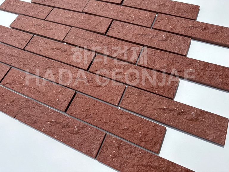 클링커브릭 세라믹타일 240x60x11T 다크레드 / 하다건재