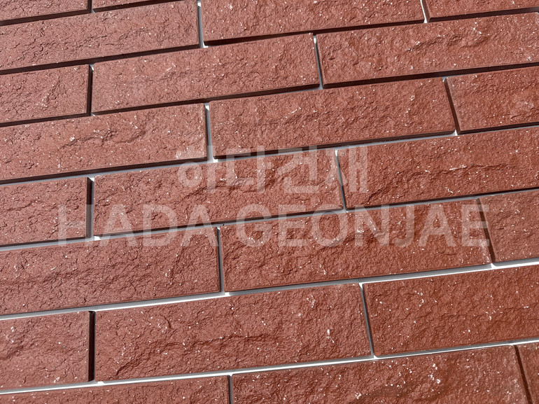 클링커브릭 세라믹타일 240x60x11T 다크레드 / 하다건재