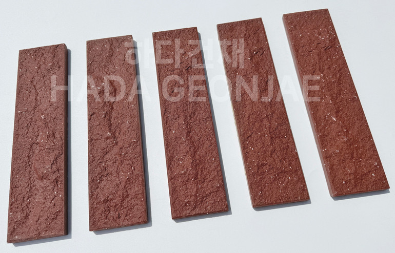 클링커브릭 세라믹타일 240x60x11T 다크레드 / 하다건재