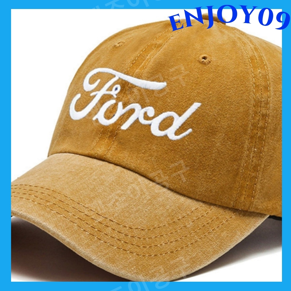 Ford 포드 로고 모자 미국 야구 볼캡 스포츠  자외선 차단 - 상품 이미지
