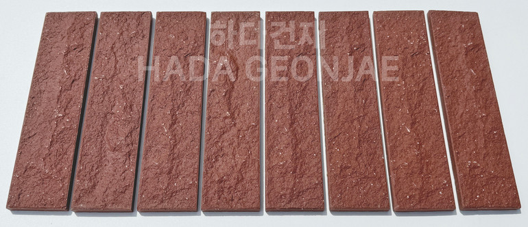 클링커브릭 세라믹타일 240x60x11T 다크레드 / 하다건재