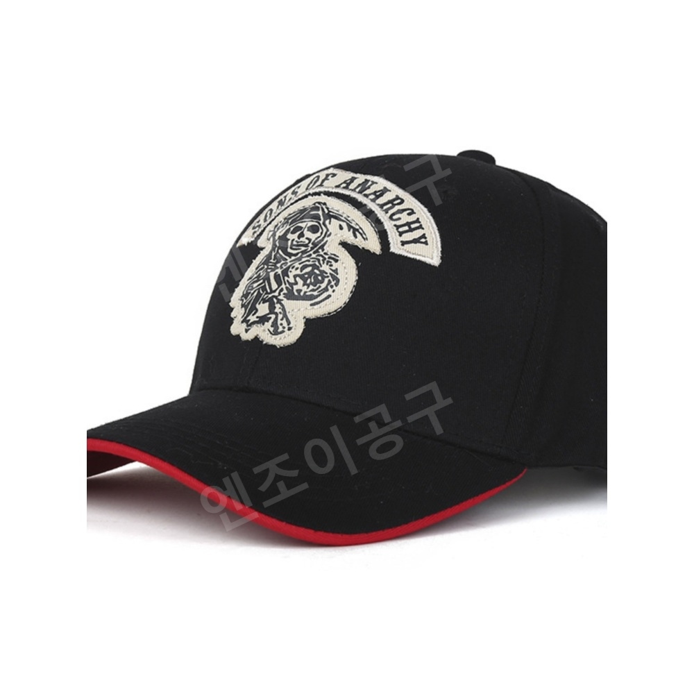 해골 캡틴 모자 힙합 스타일 볼캡 오토바이 레이싱 스포츠 - 상세 이미지 3