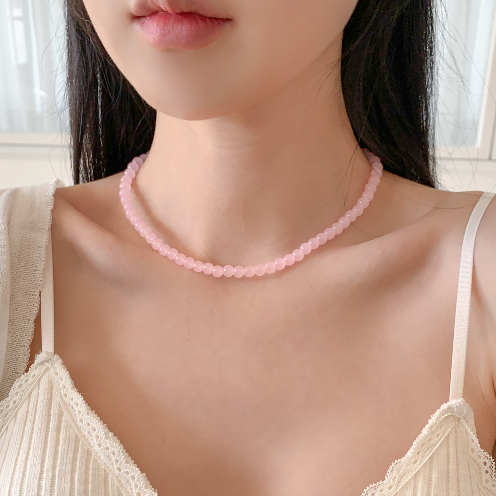 [❤당일출고❤구슬목걸이/23종] 라운드 레드 블랙 구슬  비드 원석 목걸이 모음 *2개이상 구매시 할인 상세 이미지 159